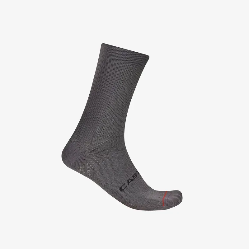 Castelli Espresso 18 Sock in Smoky Grey