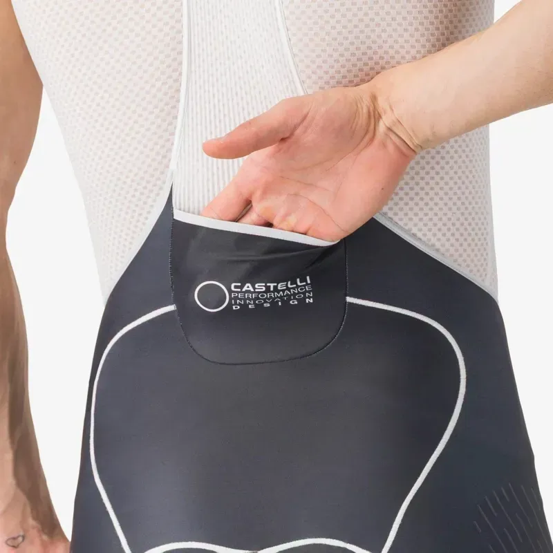 Castelli Free Aero Race S Kit Bib Short in Black/White-6