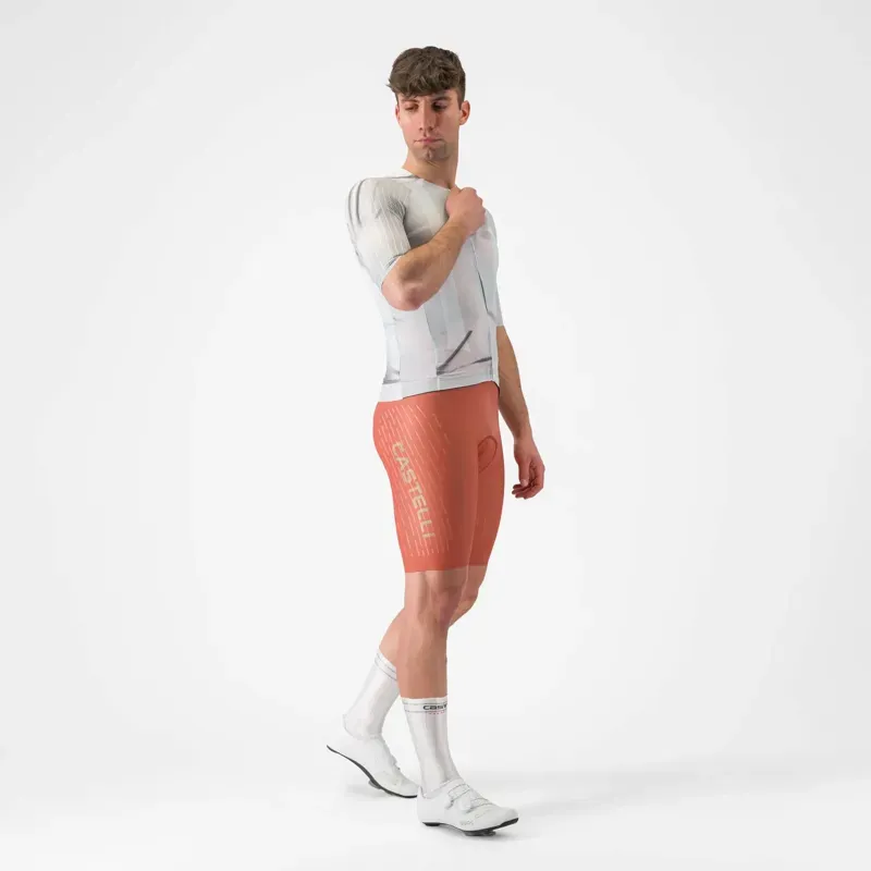 Castelli Free Aero Race S Kit Bib Short in Paprika/Elmwood-2