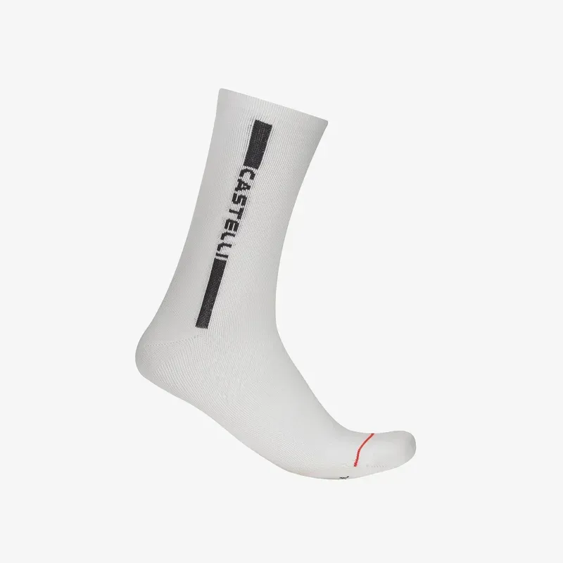 Castelli Linea Logo 15 Sock in White/Black