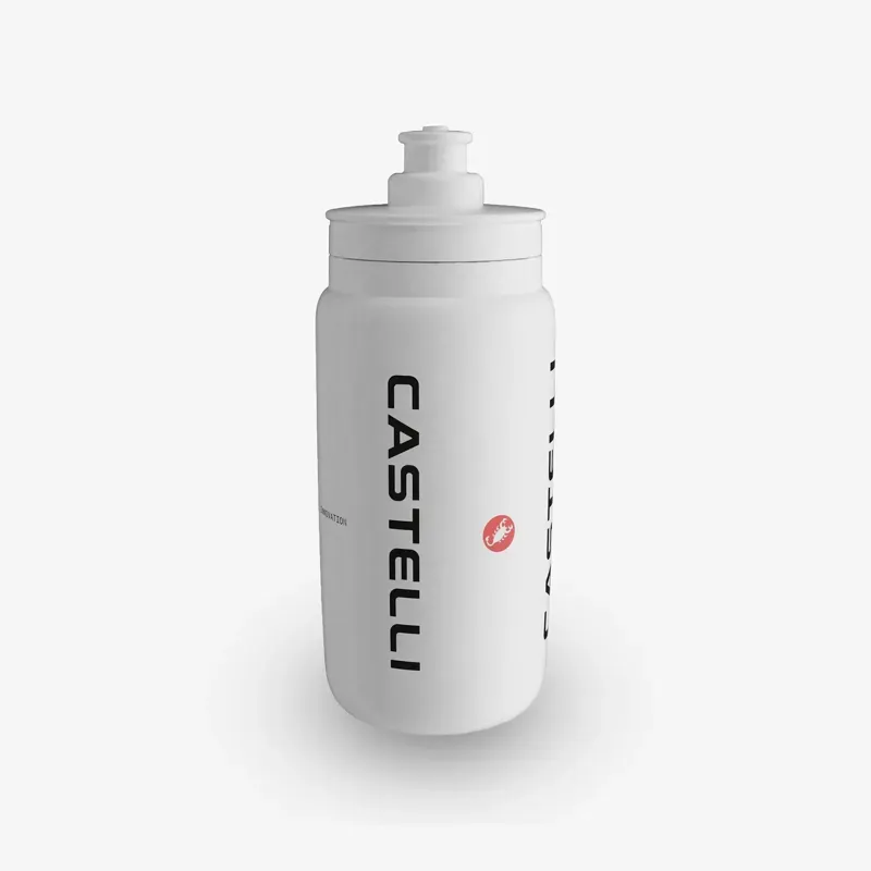 Castelli Logo Water Bottle in White