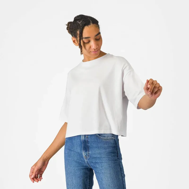 Castelli Classico Logo Women's Tee in White