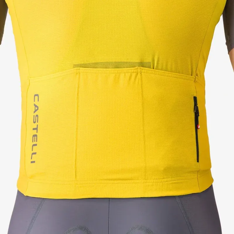 Castelli Unlimited Endurance 3 Jersey - Mango Mojito/Smoky Grey-Elmwoo-4