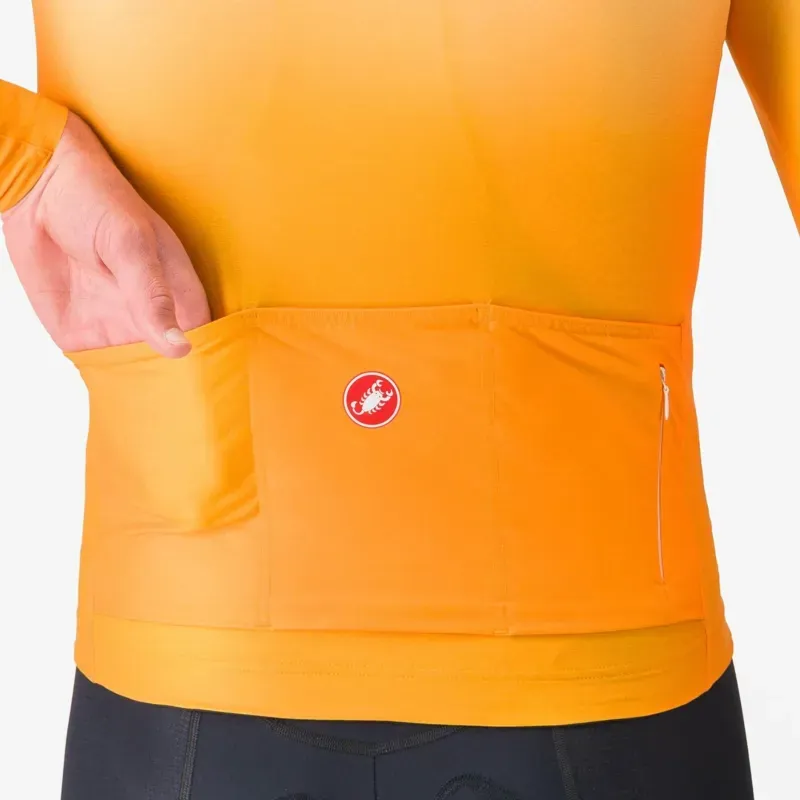 Castelli UPF Long Sleeve Jersey in Vivid Orange-3