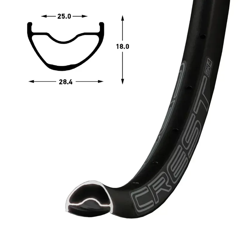 Stans Crest MK4 Rim 24 inch 24H in Black-1