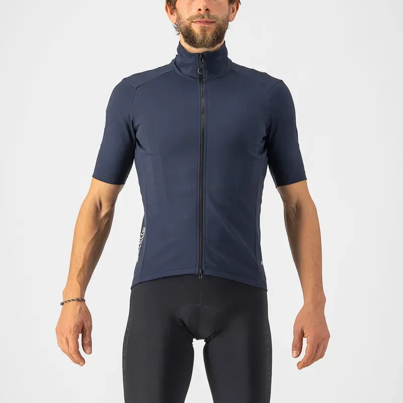 Castelli Perfetto RoS 2 Wind Short Sleeve Jersey in Savile Blue