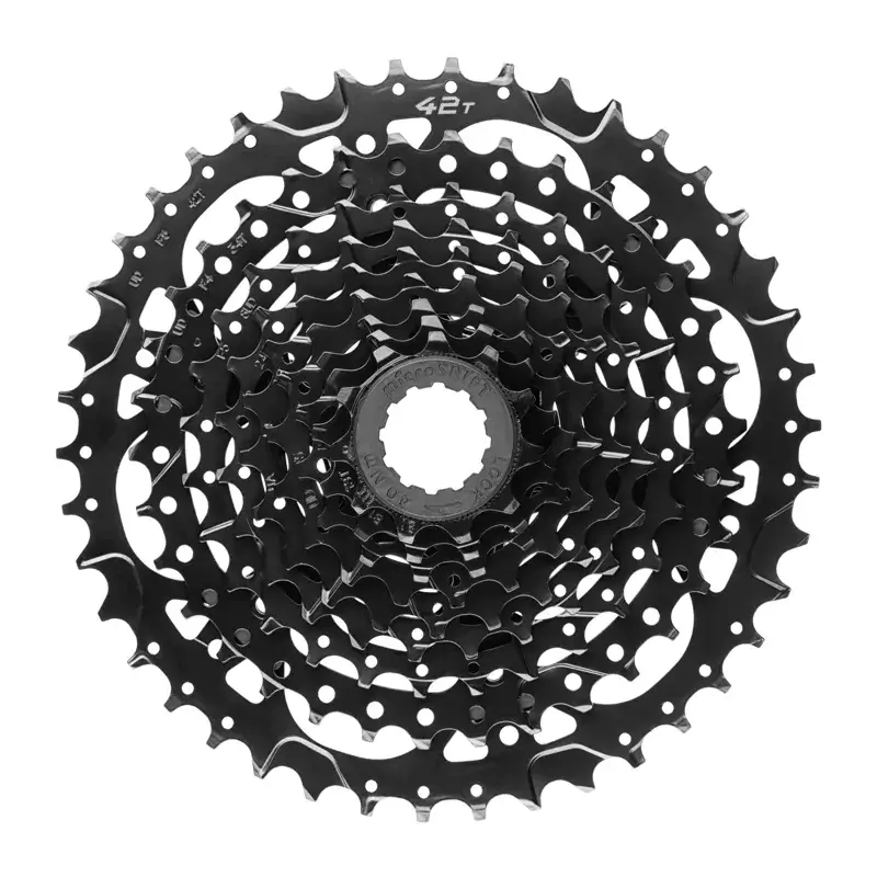 Balfes Bikes Microshift microSHIFT ADVENT H-Series 9 Speed 11-42 Cassette in Black | Free postage over £30, £10 off first order, price match & 0% finance.