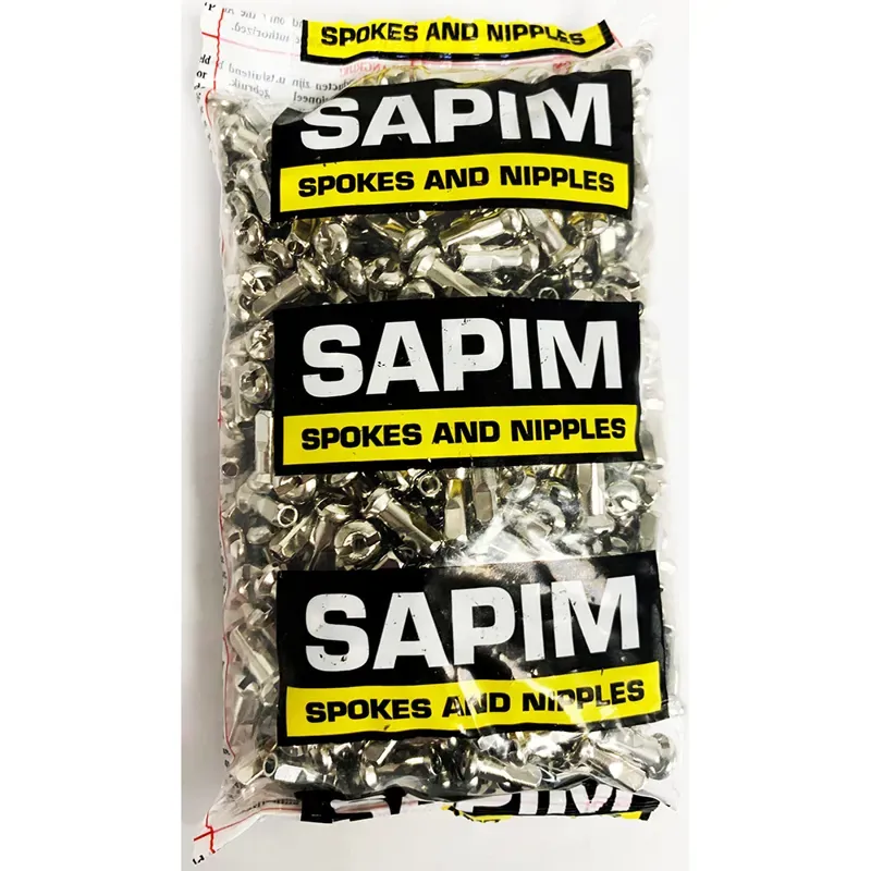 Sapim Brass 13g Polyax Nipples in Silver
