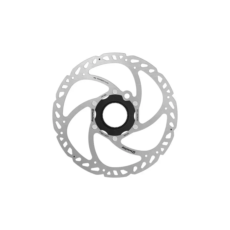 Swissstop Catalyst One Centrelock Disc Rotor 180mm in Silver