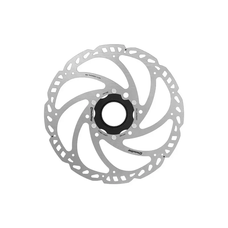 Swissstop Catalyst One Centrelock Disc Rotor 203mm in Silver