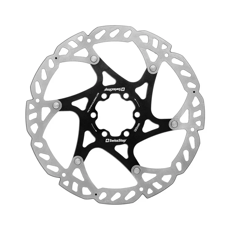 Swissstop Catalyst Pro 6 Bolt Disc Rotor 180mm in Silver