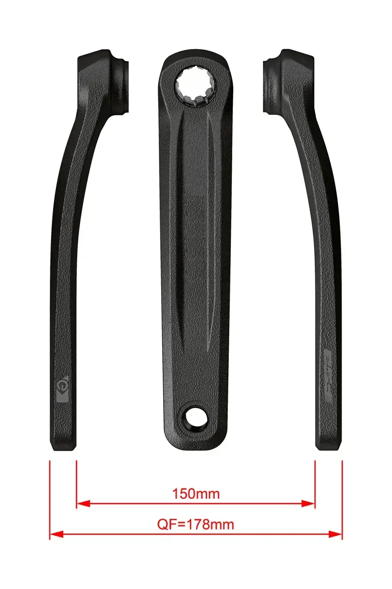 FSA CK-320 ISIS Ebike Chainset 175mm in Black