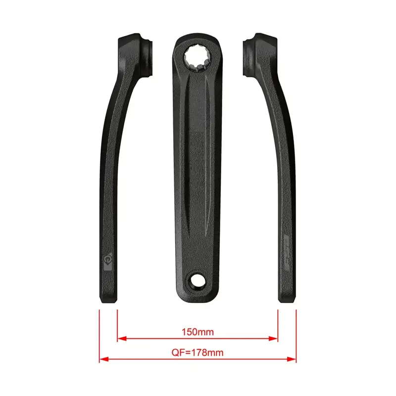 Balfes Bikes Fsa FSA CK-320 ISIS Ebike Chainset 155mm in Black | Free postage over £30, £10 off first order, price match & 0% finance.