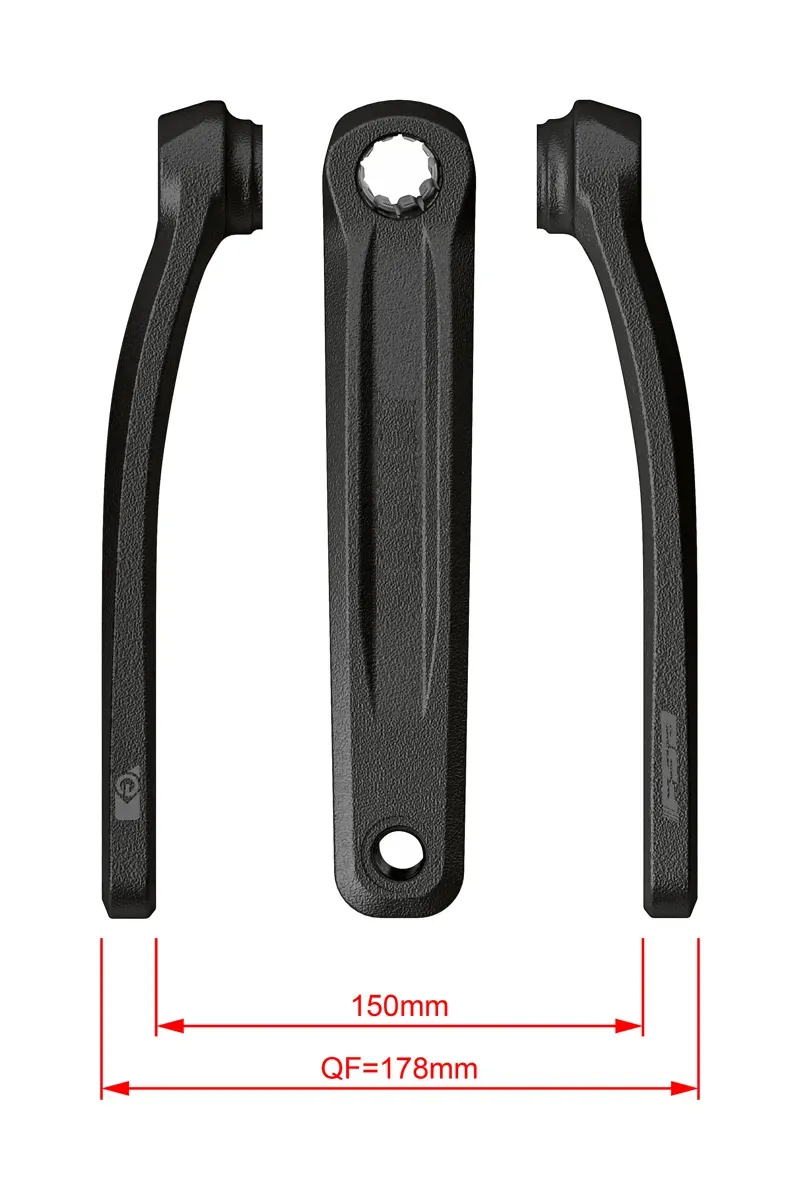 FSA CK-320 ISIS Ebike Chainset 160mm in Black