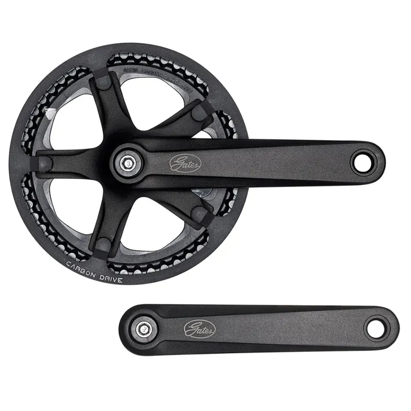 Gates CDN S150 Crank Set with Chain Guard in Black-1