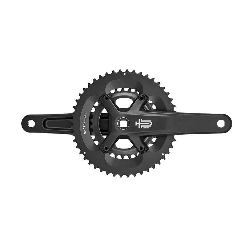 MicroShift Sword Black 2x 9 Speed Crankset In Black-2