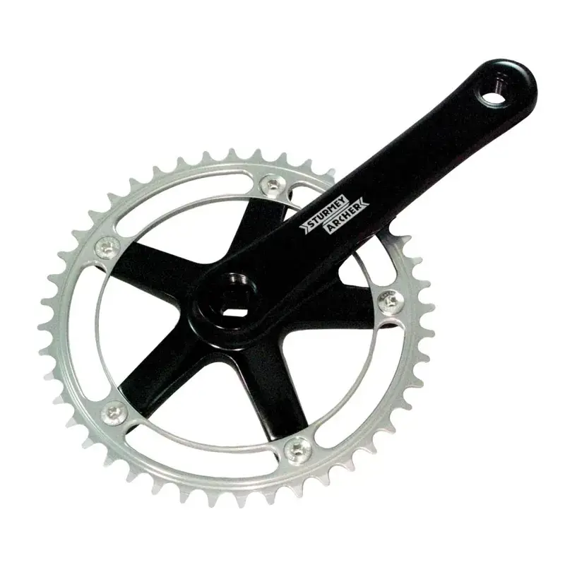 Balfes Bikes Sturmey Archer FCT62 Series 170mm Crankset in Black/Silver | Free postage over £30, £10 off first order, price match & 0% finance.