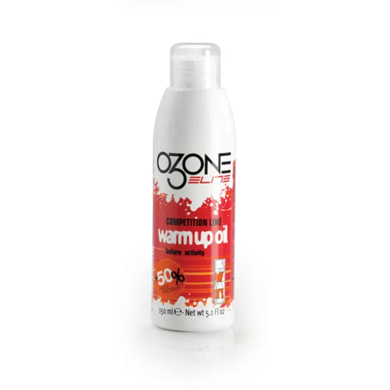 Elite Ozone 150ml Pre-Competition Warm Up Oil in White