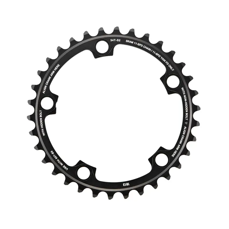 Balfes Bikes Sram SRAM Road 11spd 34T Chainring in Black | Free postage over £30, £10 off first order, price match & 0% finance.