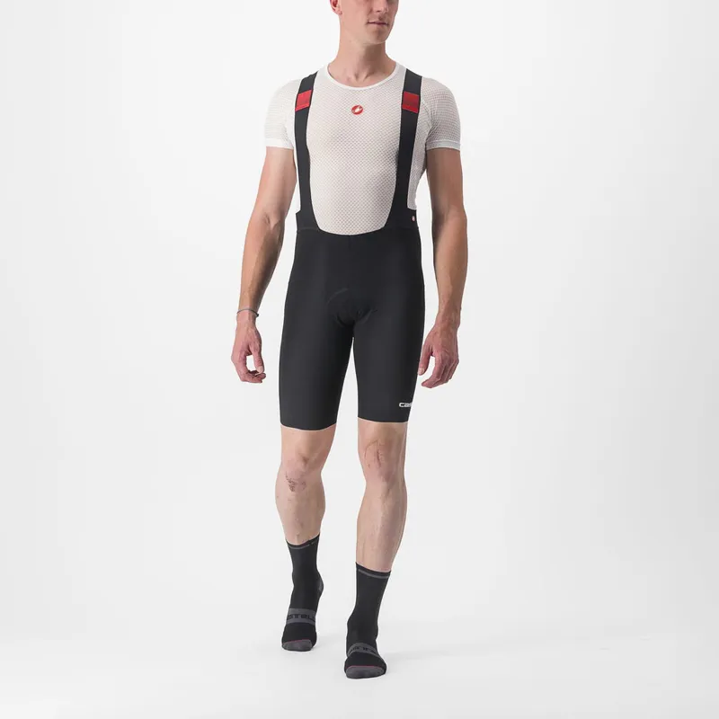 Castelli Premio Black Bibshorts in Black/White