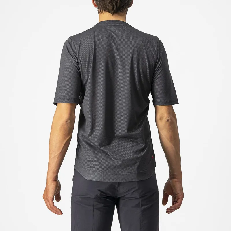 Castelli Trail Tech T-Shirt in Grey/Black/Electric Lime-1