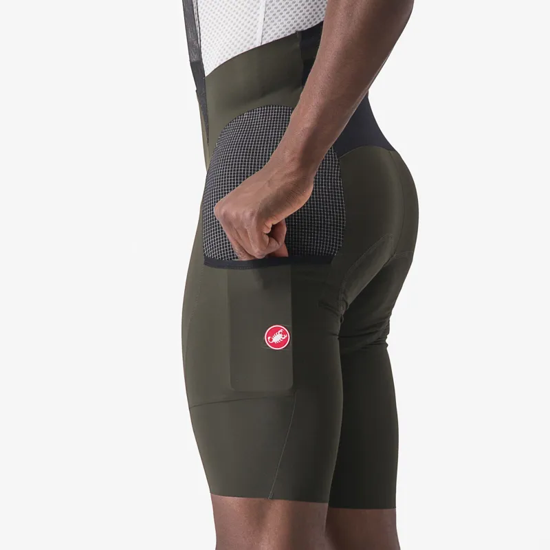 Castelli Free Unlimited Bib Shorts in Green-2