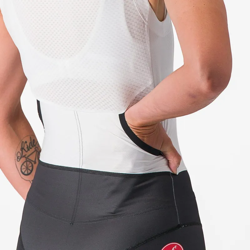 Castelli Free Sanremo Women's Suit Sleeveless in White/Black-6