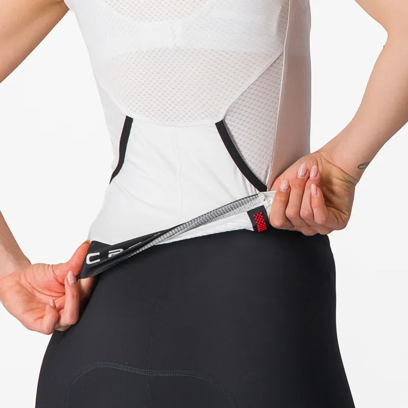 Castelli Free 2 Women's Tri Singlet in White/Black-5