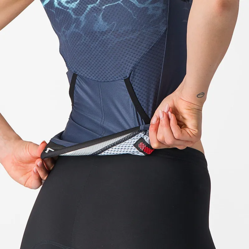 Castelli Free 2 Women's Tri Singlet in Belgian Blue/Turquoise-5