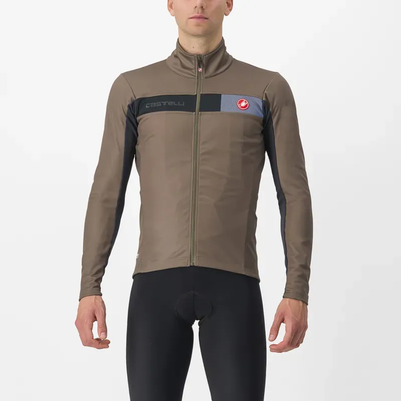 Castelli Mortirolo 6S Jacket in Black/Silver Reflex
