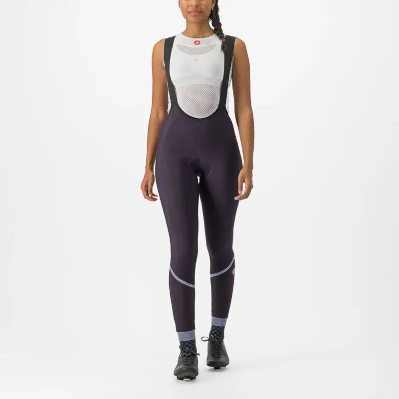 Balfes Bikes Castelli Velocissima DT Women's Bib Tights in Night Shade/Silver Reflex | Free postage over £30, £10 off first order, price match & 0% finance.