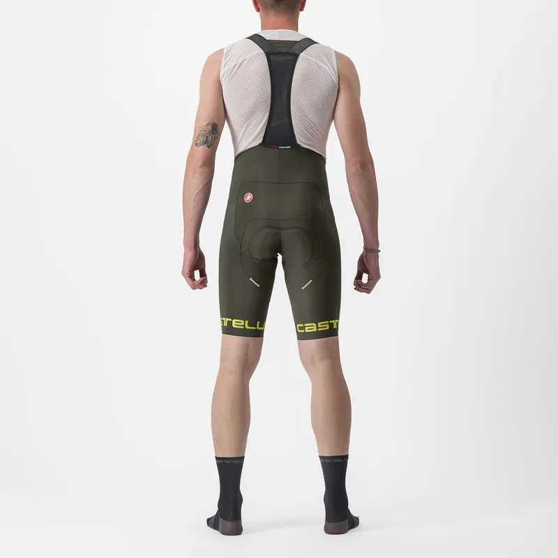 Castelli Free Aero RC Classic Bib Shorts in Deep Green-1