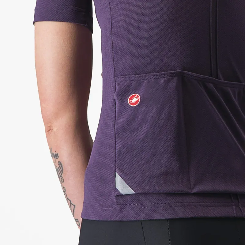 Castelli Anima 4 Women's Short Sleeve Jersey in Night Shade-5