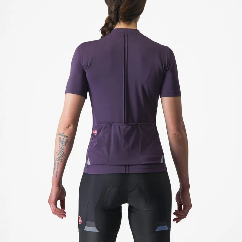 Castelli Anima 4 Women's Short Sleeve Jersey in Night Shade-1