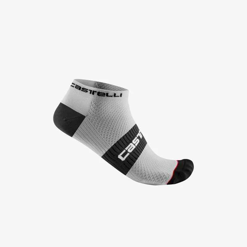 Castelli Lowboy 2 Socks in White/Black