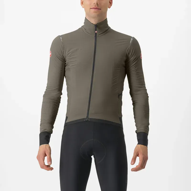 Castelli Alpha Flight RoS Jacket in Clay/Silver Grey