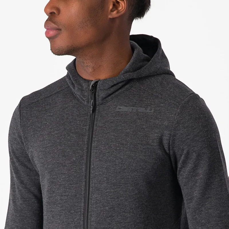 Castelli Milano 2 Full Zip Fleece in Dark Grey-2
