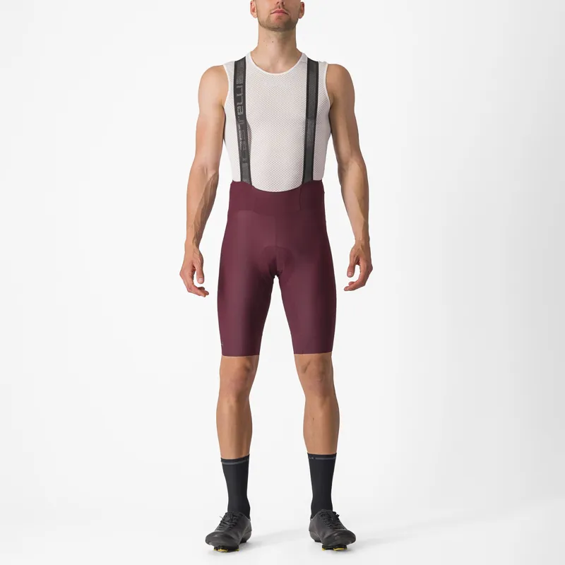 Castelli Espresso Bib Shorts in Bordeaux