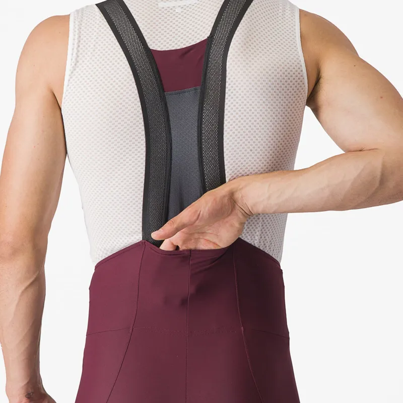 Castelli Espresso Bib Shorts in Bordeaux-3