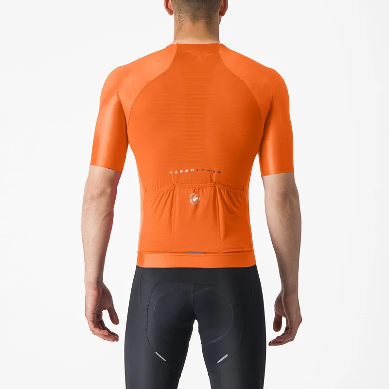 Castelli Aero Race 7.0 Short Sleeve Jersey in Brilliant Orange-1