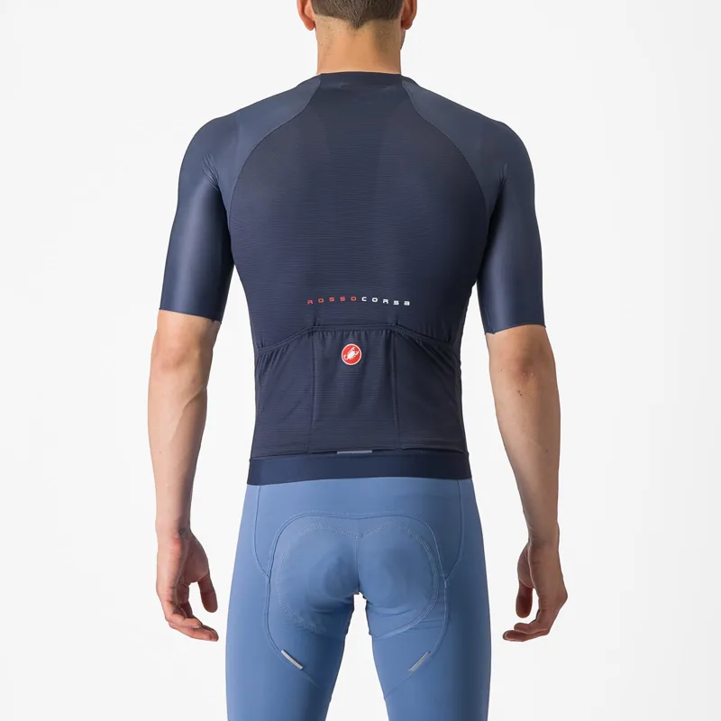 Castelli Aero Race 7.0 Short Sleeve Jersey in Belgian Blue-1