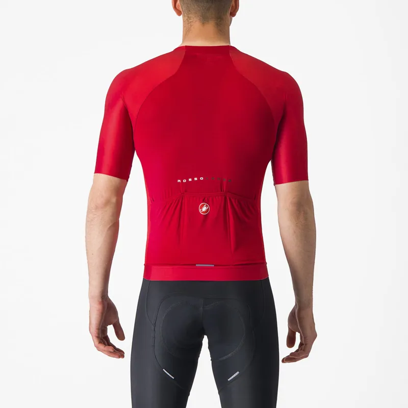Castelli Aero Race 7.0 Short Sleeve Jersey in Rich Red-1