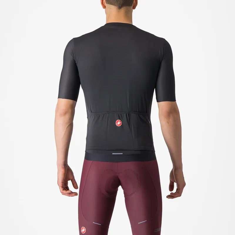 Castelli Espresso Short Sleeve Jersey in Black/Grey-1