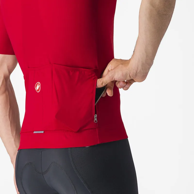 Castelli Prologo Lite Short Sleeve Jersey in Rich Red-3