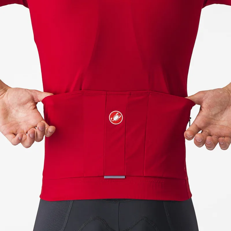 Castelli Prologo Lite Short Sleeve Jersey in Rich Red-2