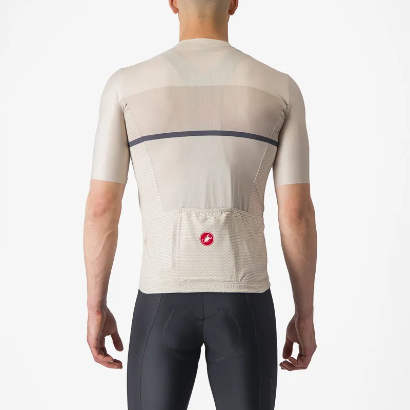 Castelli Tradizione Short Sleeve Jersey in Silver Moon/Clay/Twilight Blue-1