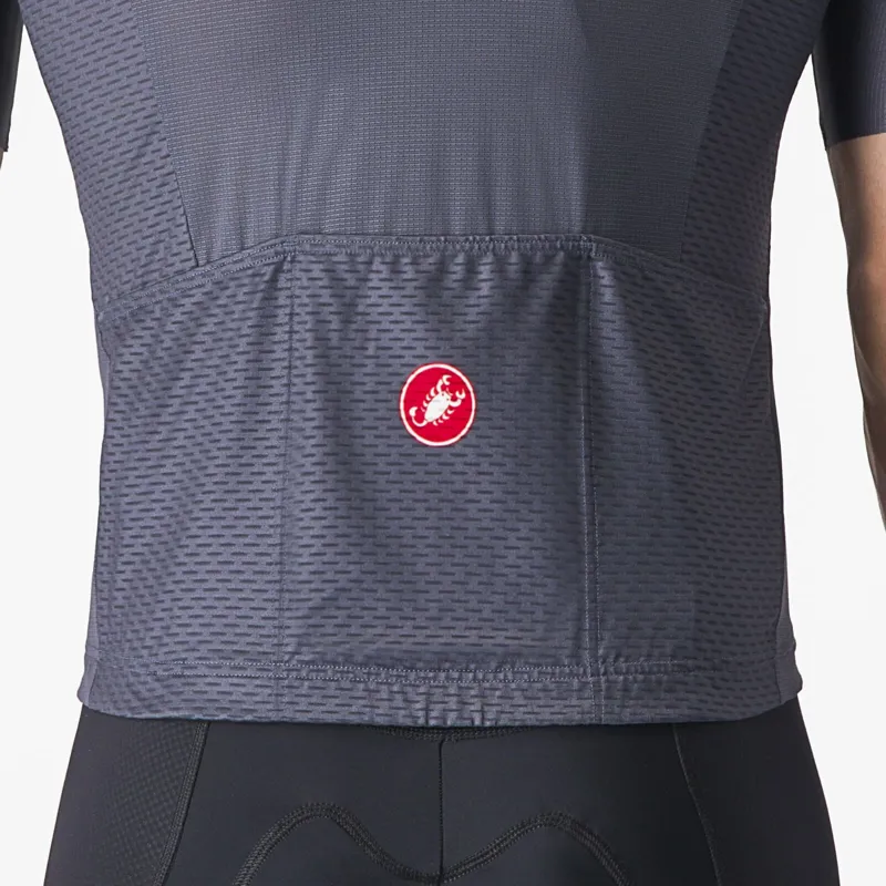 Castelli Tradizione Short Sleeve Jersey in Twilight Blue/Steel Blue-2