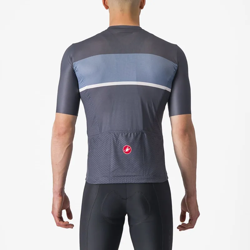 Castelli Tradizione Short Sleeve Jersey in Twilight Blue/Steel Blue-1