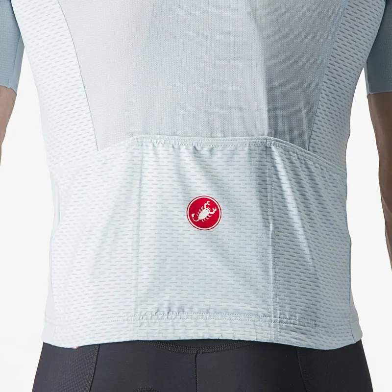 Castelli Tradizione Short Sleeve Jersey in Winter Sky/Belgian Blue/Steel Blue-2
