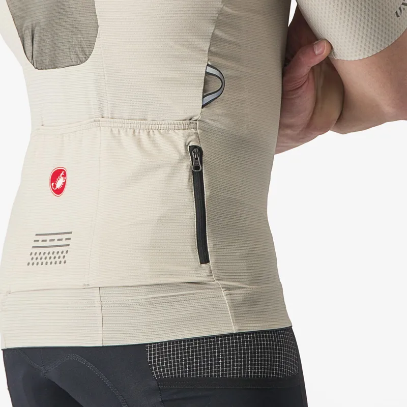 Castelli Unlimited Pro Short Sleeve Jersey In Silver Moon-2